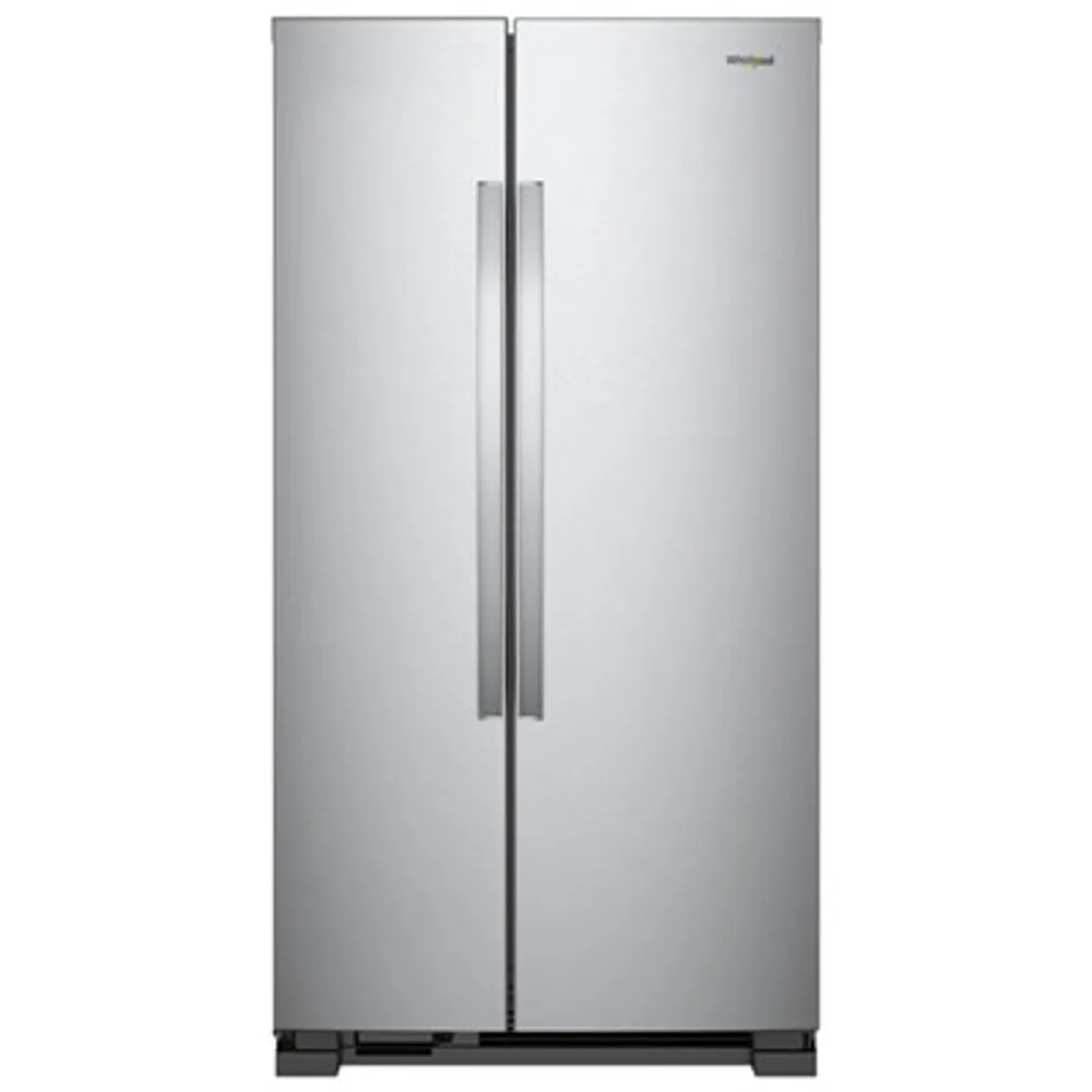 Whirlpool 36" 24.9 Cu. Ft. Side-by-Side Refrigerator with LED Lighting (WRS315SNHM) - Stainless