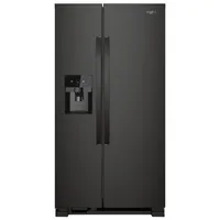 Whirlpool 36" 24.5 Cu. Ft. Side-By-Side Refrigerator w/ Ice Dispenser (WRS325SDHB) - Black