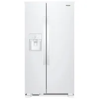 Whirlpool 36" 24.5 Cu. Ft. Side-By-Side Refrigerator w/ Ice Dispenser (WRS325SDHW) - White