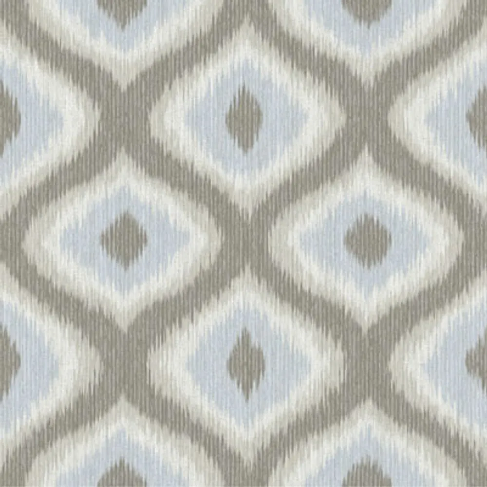A-Street Prints Geometrie Abra Ogee Wallpaper - Grey