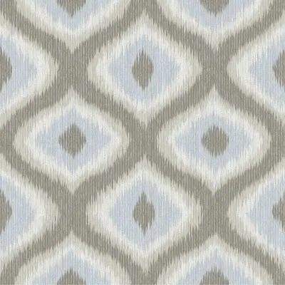 A-Street Prints Geometrie Abra Ogee Wallpaper - Grey