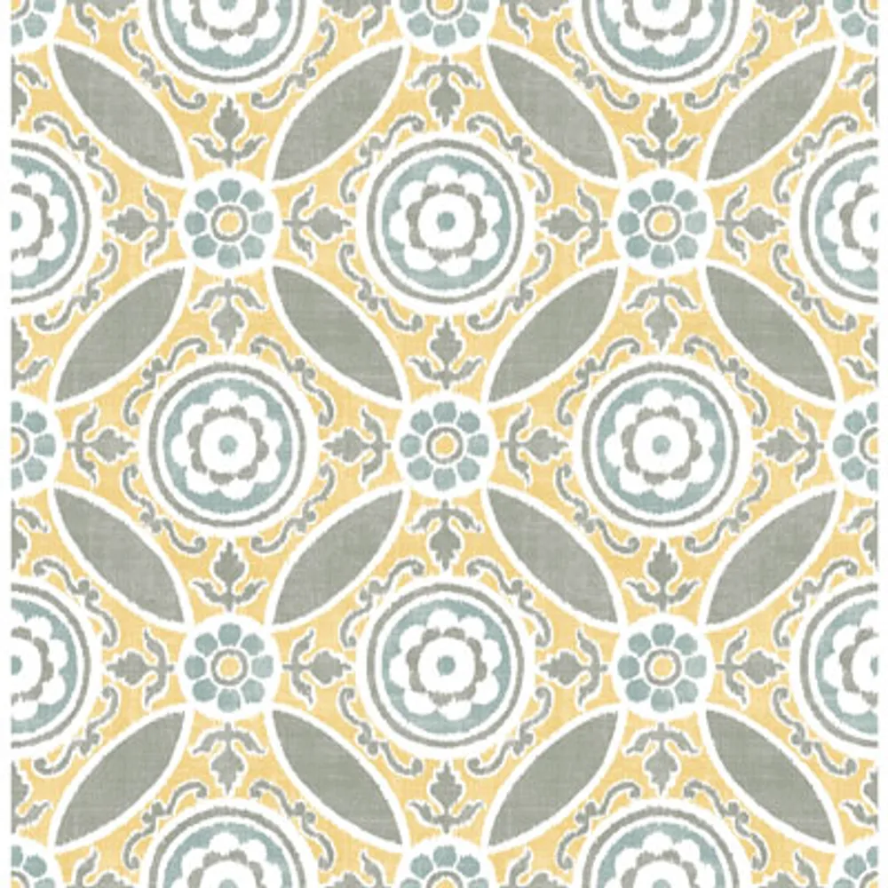 A-Street Prints Solstice Maya Medallion Wallpaper - Yellow