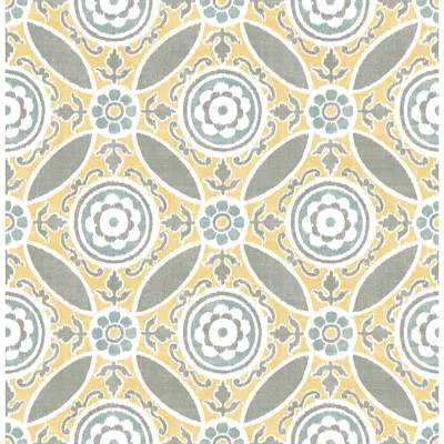 A-Street Prints Solstice Maya Medallion Wallpaper - Yellow