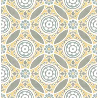 A-Street Prints Solstice Maya Medallion Wallpaper - Yellow