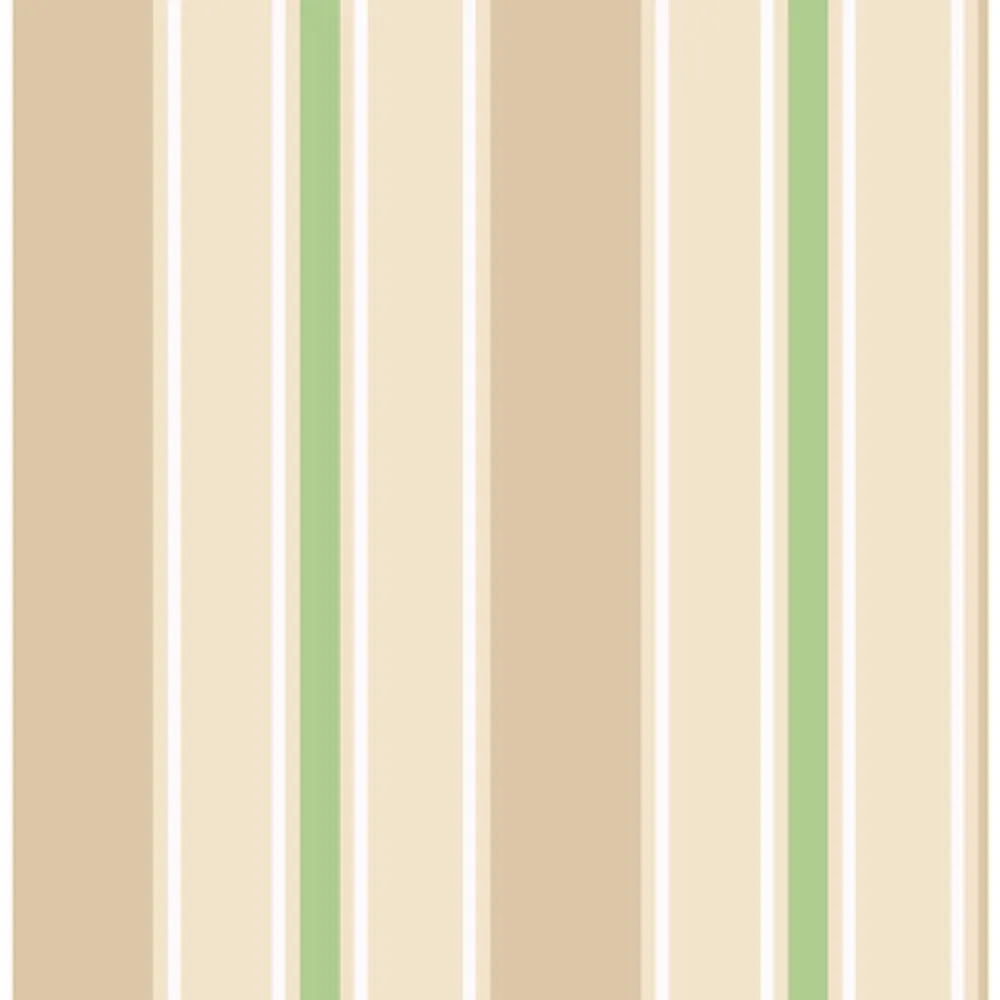 Brewster You Are My Sunshine Stripe Wallpaper - Light Green