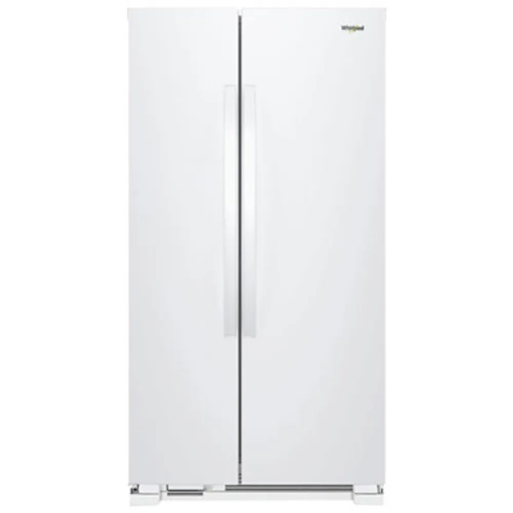 Whirlpool 33" 21.7 Cu. Ft. Side-By-Side Refrigerator with LED Lighting (WRS312SNHW) - White