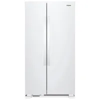 Whirlpool 33" 21.7 Cu. Ft. Side-By-Side Refrigerator with LED Lighting (WRS312SNHW) - White