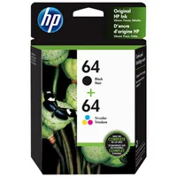 HP 64 Multi-Colour Ink (X4D92AN#140) - 2 Pack