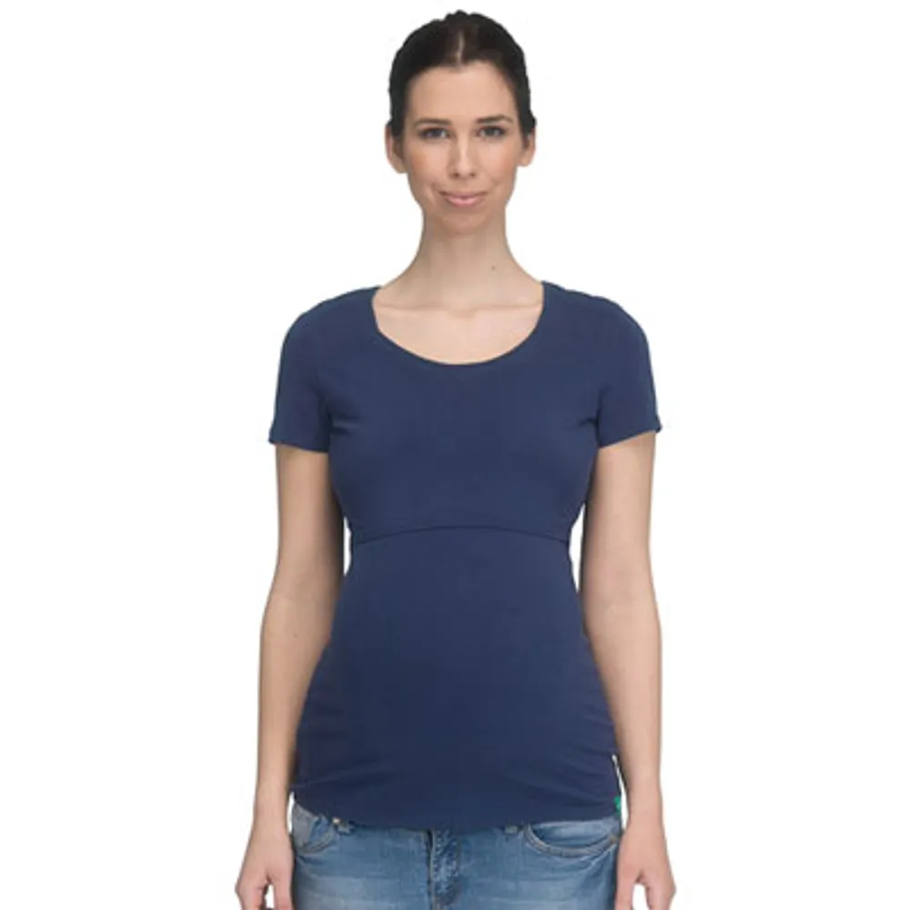 Modern Eternity Nia Maternity & Nursing Top - Medium - Navy