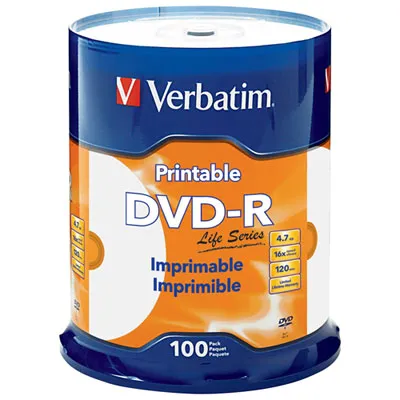 Verbatim 4.7GB 16X DVD-R Spindle