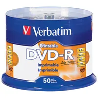 Verbatim 4.7GB 16X DVD-R Spindle (98472) - 50-Pack