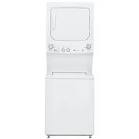 GE 4.4 Cu. Ft. Gas Washer & 4.4 Cu. Ft. Dryer Laundry Centre (GUD24GSSMWW) - White