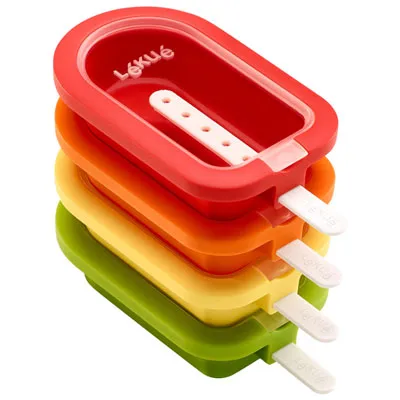 Lekue Lolly-Shaped XL Ice Cream Moulds - Set of 4 - Assorted