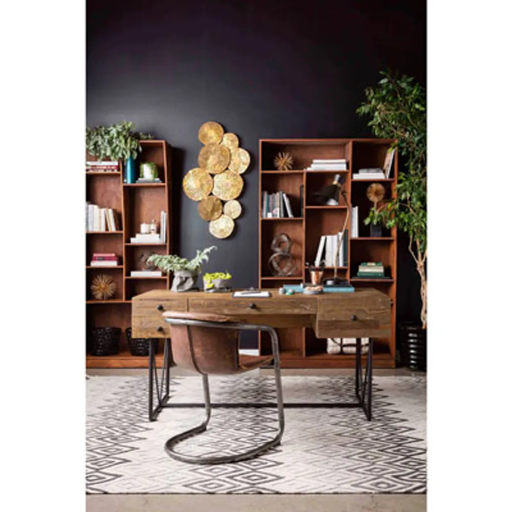 Orchard Contemporary Desk with Drawers - Natural Pine