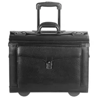 Mancini Business Leather 17" Laptop Catalog Case - Black (90459)