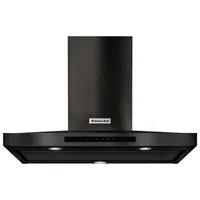 KitchenAid 36" Wall Mount Range Hood (KVWB606HBS) - Black Stainless