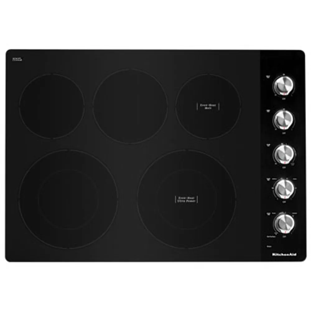 KitchenAid 30" 5-Element Electric Cooktop (KCES550HSS) - Stainless Steel