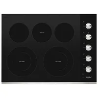 Whirlpool 30" 5-Element Electric Cooktop (WCE77US0HS) - Stainless Steel