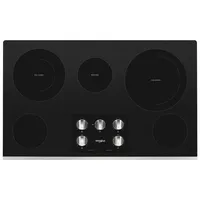Whirlpool 36" 5-Element Electric Cooktop (WCE77US6HS) - Stainless Steel