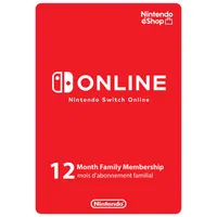 Nintendo Switch Online 12-Month Family Membership - Digital Download