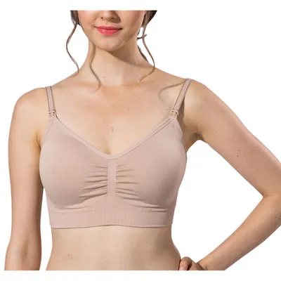 Modern Eternity Jade Seamless Nursing Bra - Small - Nude