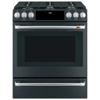 Café 30" 5.7 Cu. Ft. True Convection 6-Burner Slide-In Dual Fuel Range (CC2S900P3MD1) - Matte Black