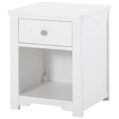 Harmony 1-Drawer Kids Nightstand - Matte White