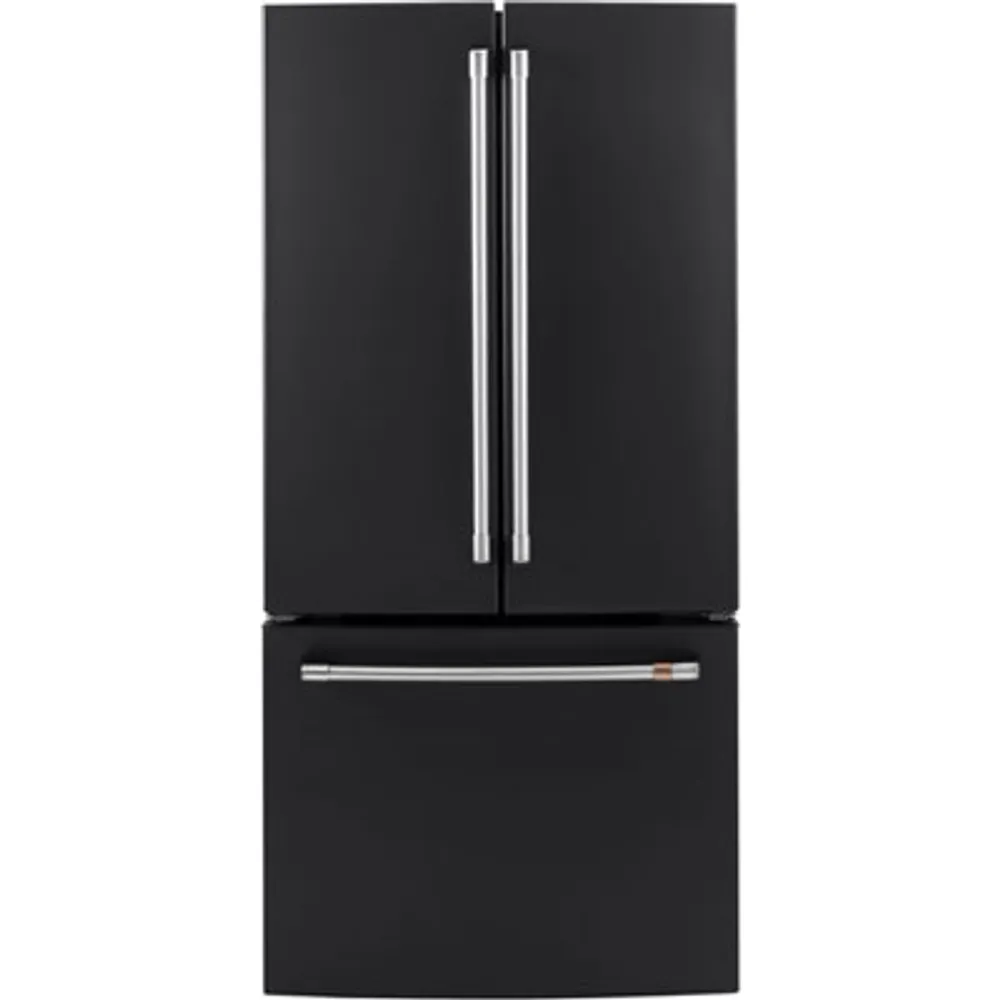 Café 33" 18.6 Cu. Ft. Counter-Depth French Door Refrigerator (CWE19SP3ND1) - Matte Black