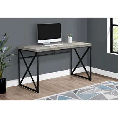 Monarch Computer Desk - Chic Grey/Black