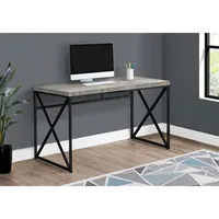 Monarch Computer Desk - Chic Grey/Black
