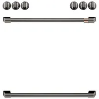 Café 8-Piece Electric Cooktop Handle Kit (CXFCEHKPMBT) - Brushed Black