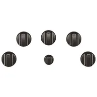 Café 5-Piece Electric Cooktop Knob Set (CXCE1HKPMBT) - Brushed Black