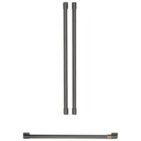 Café 3-piece Refrigerator Handle Kit (CXMB3H3PNBT) - Brushed Black