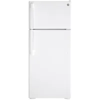 GE 28" 17.5 Cu. Ft. Top Freezer Refrigerator (GTE18DTNRWW) - White