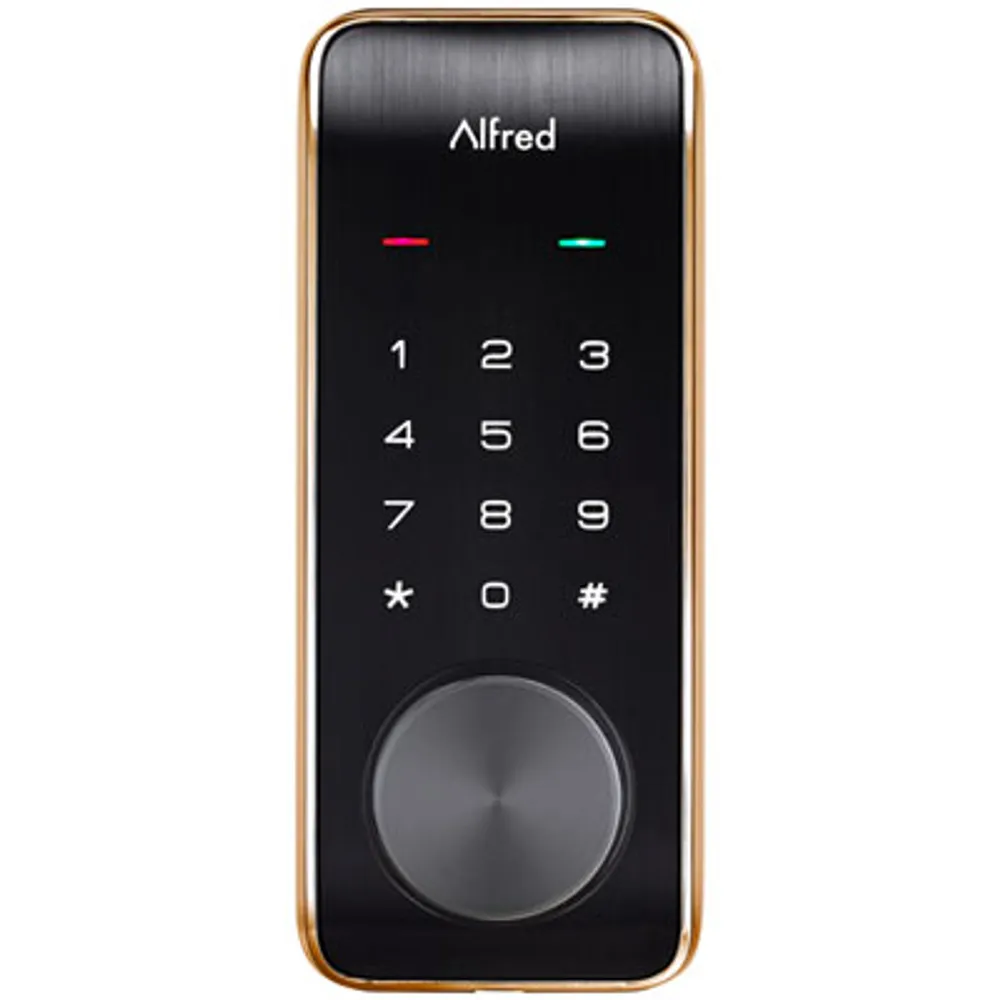 Alfred DB2-B Bluetooth Touchscreen Smart Lock - Gold