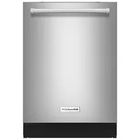 KitchenAid 24" 44dB Built-In Dishwasher with Stainless Steel Tub (KDTM804KPS) - PrintShield Stainless