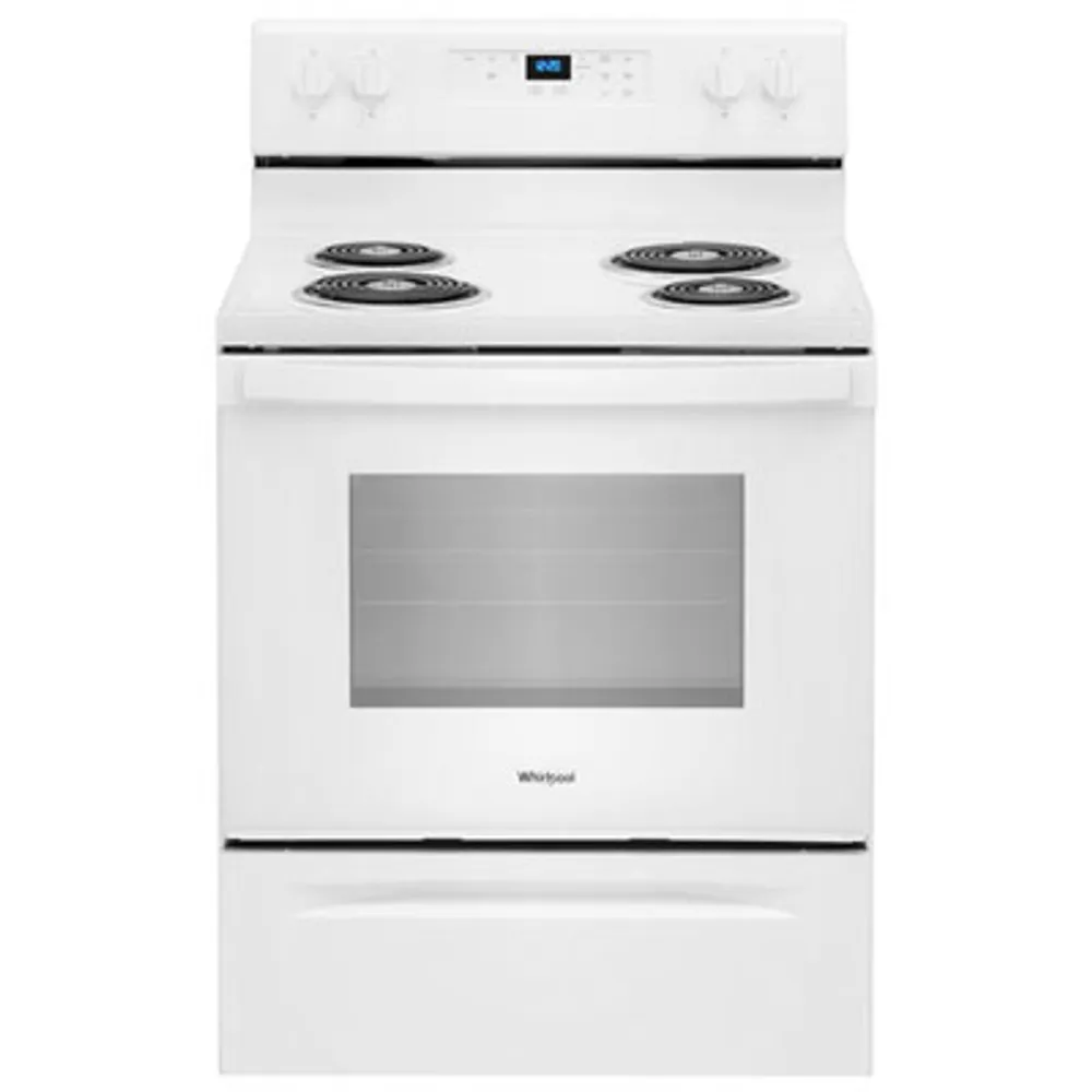 Whirlpool 30" 4.8 Cu. Ft. Self-Clean Freestanding Electric Coil Top Range (YWFC315S0JW) - White
