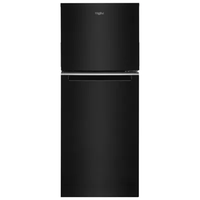 Whirlpool 24" 11.6 Cu. Ft. Top Freezer Refrigerator with LED Lighting (WRT312CZJB) - Black