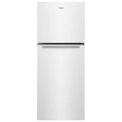 Whirlpool 24" 11.6 Cu. Ft. Top Freezer Refrigerator with LED Lighting (WRT312CZJW) - White