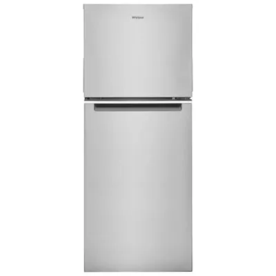 Whirlpool 24" 11.6 Cu. Ft. Top Freezer Refrigerator with LED Lighting (WRT312CZJZ) - Stainless Steel