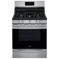 Frigidaire Gallery 30" 5.0 Cu. Ft. Fan Convection 5-Burner Gas Range (GCRG3038AF) - Stainless Steel