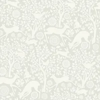 Chesapeake Animals Wallpaper - Anahi Light Grey Forest Fauna
