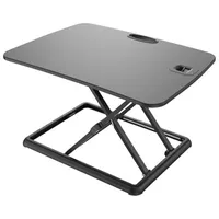 TygerClaw Ultra-Slim Sit-Stand Workstation - Black