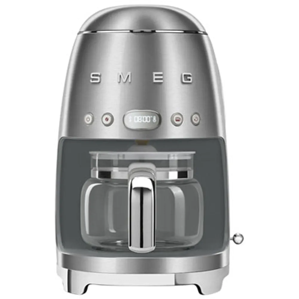 Smeg 50's Style Programmable Drip Coffee Maker - 10-Cup - Stainless Steel