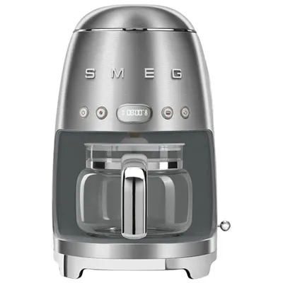Smeg 50's Style Programmable Drip Coffee Maker - 10-Cup - Stainless Steel