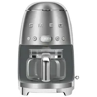 Smeg 50's Style Programmable Drip Coffee Maker - 10-Cup - Stainless Steel