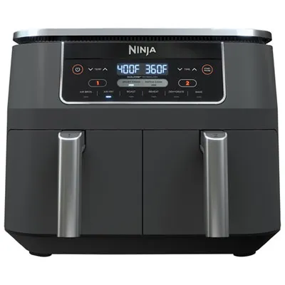 Ninja Foodi 6-in-1 Dual Zone Air Fryer - 7.57kg/8Qt - Black