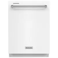 KitchenAid 24" 39dB Built-In Dishwasher with Third Rack (KDTE204KWH) - White