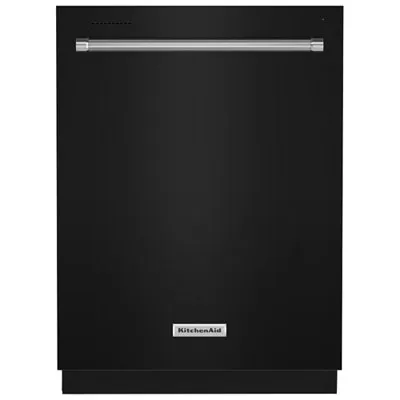KitchenAid 24" 39dB Built-In Dishwasher with Third Rack (KDTE204KBL) - Black
