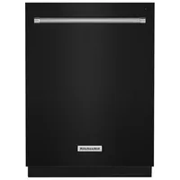 KitchenAid 24" 39dB Built-In Dishwasher with Third Rack (KDTE204KBL) - Black
